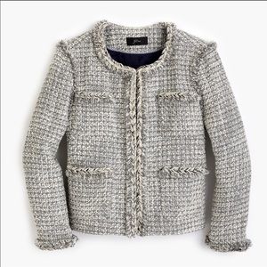 NEW J Crew Lady Jacket Metallic tweed size 14